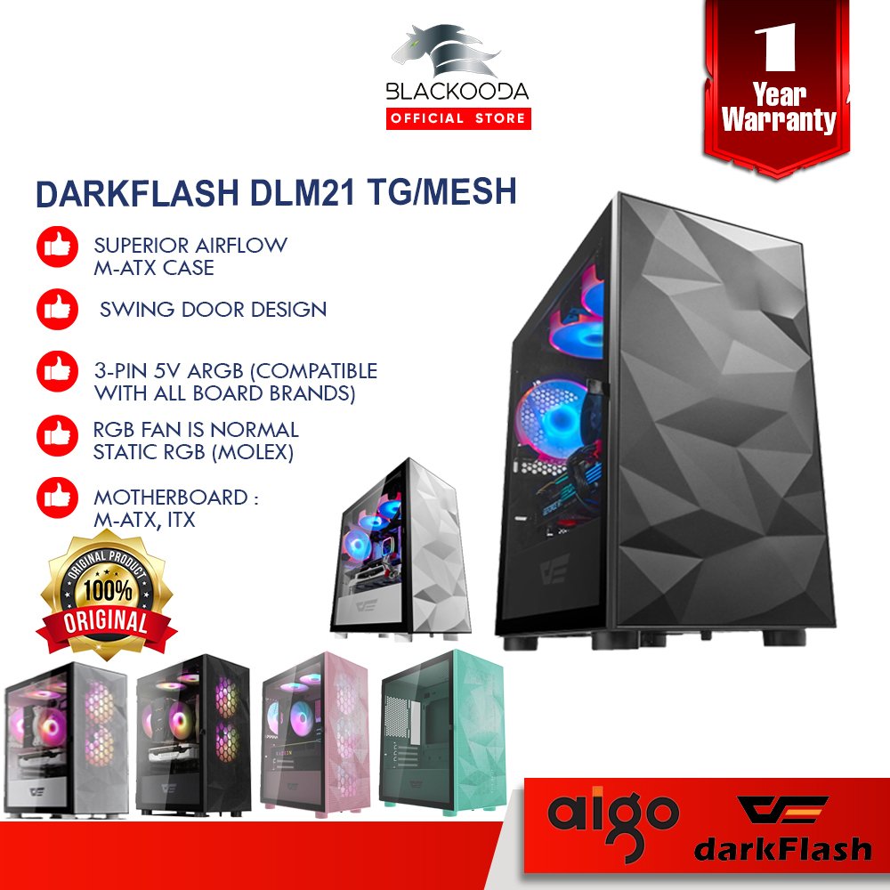 Aigo DARKFLASH DLM21 Mesh M-ATX CASING DLM 21 DLM200 | Shopee Malaysia