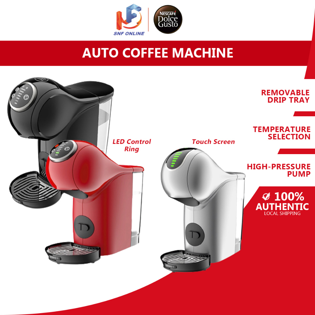 NESCAFE Dolce Gusto Automatic Coffee Machine Genio S Plus (Red/Black
