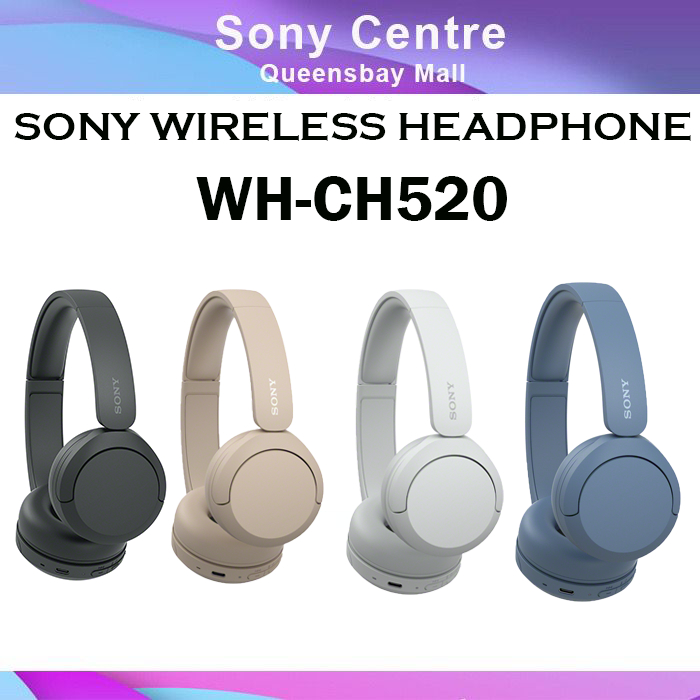 Bluetooth Wireless Headphones, Sony WHCH520 - White