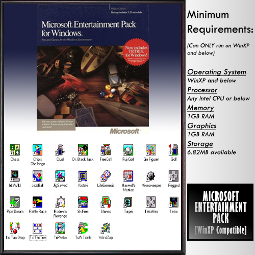Microsoft Entertainment Pack (Windows XP Compatible) [VINTAGE PC GAMES
