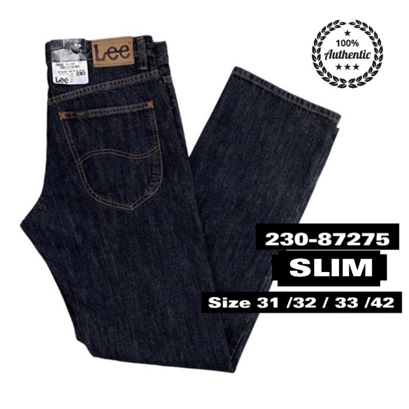 Lee Jeans Men Slim Fit Lee Seluar Lelaki 230-87275 | Shopee Malaysia