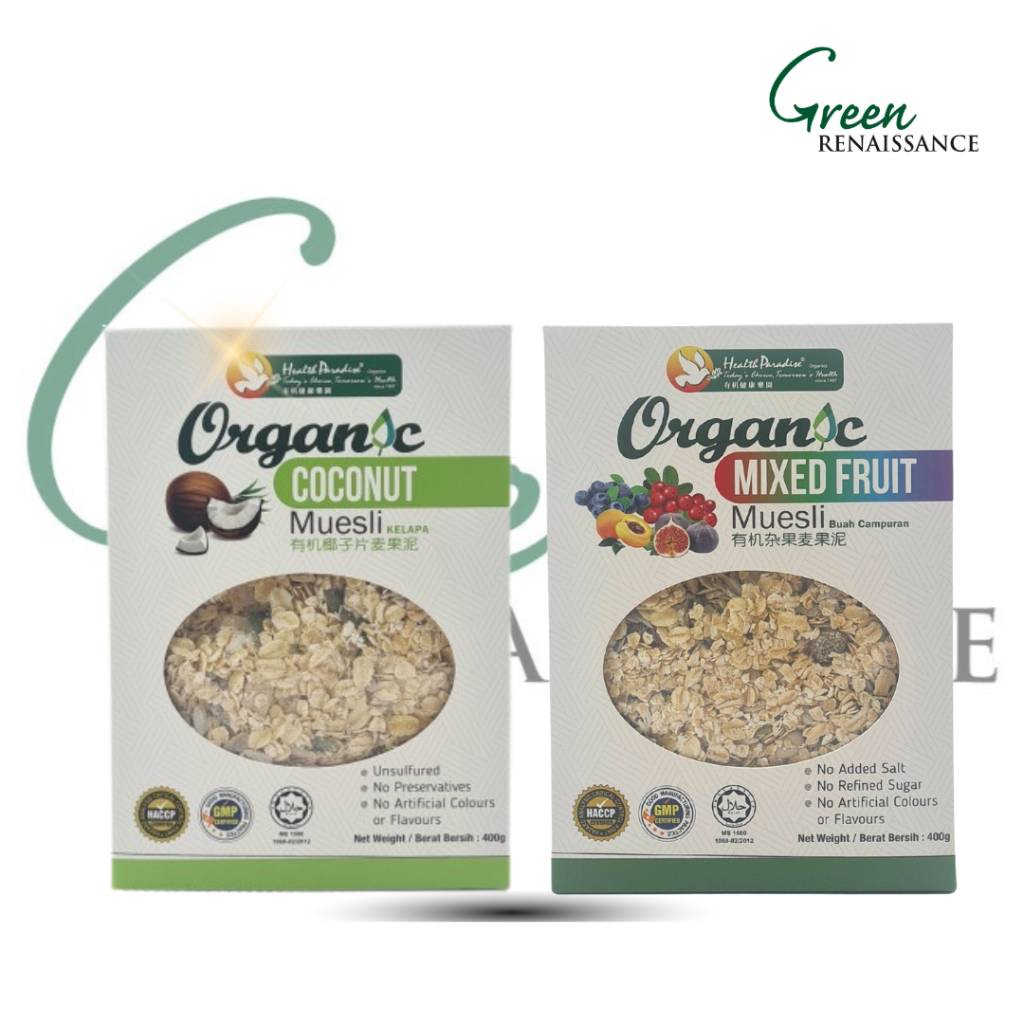 HEALTH PARADISE MIXED FRUIT MUESLI & COCONUT MUESLI ( VALUE PACK 2 x