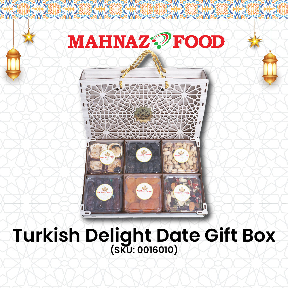 MAHNAZ FOOD TURKISH DELIGHT DATE GIFT BOX RAYA GIFT BOX SET