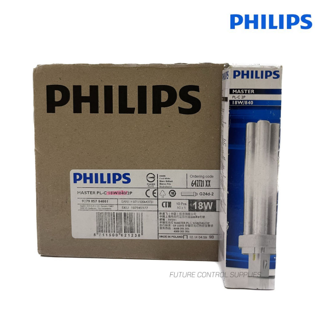 PHILIPS Master 18W/840 tube COOL DAYLIGHT (1 Box = 10 Pcs) | Shopee ...