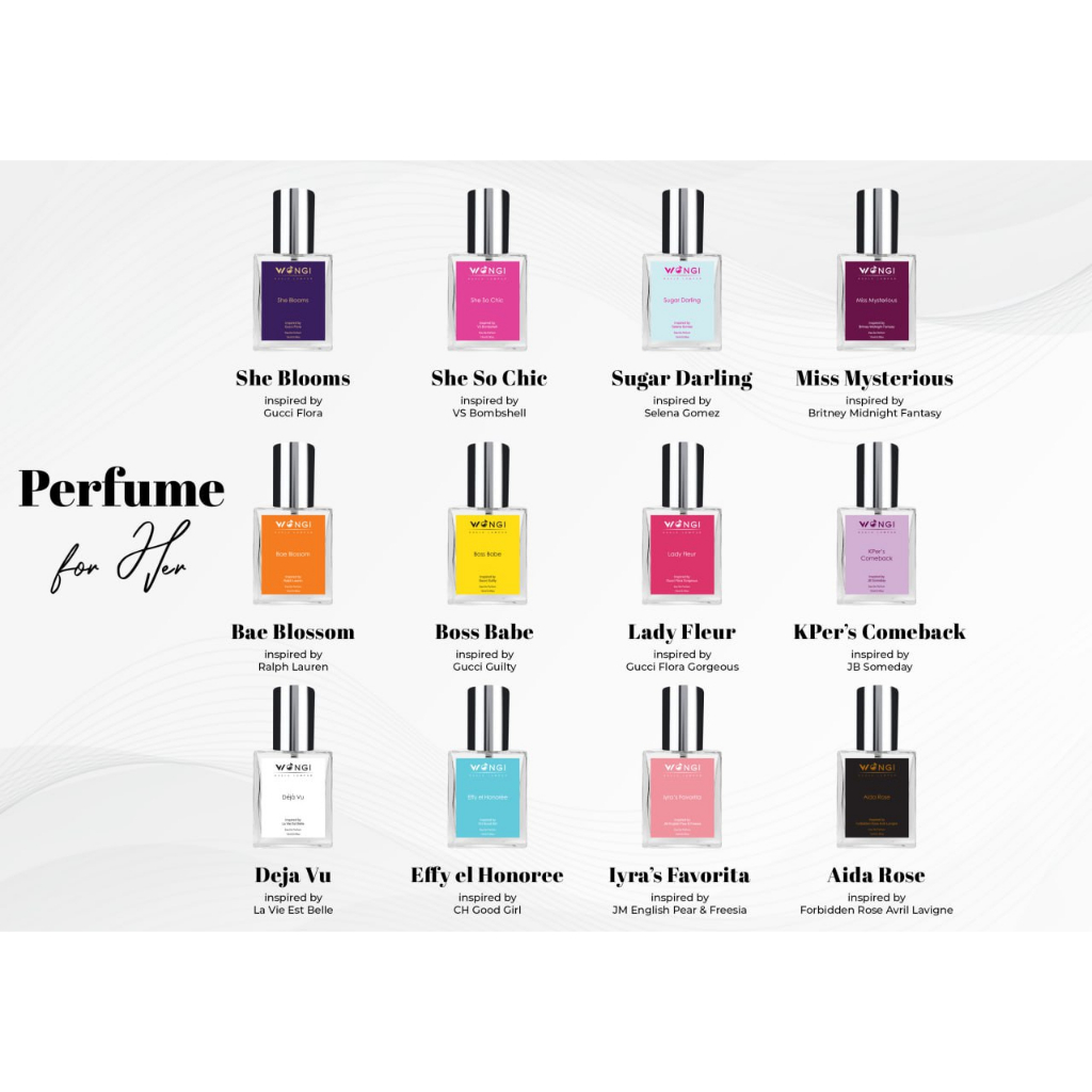 Wongi Perfume 15 Series New Look For Women EDP Perfume Perempuan
