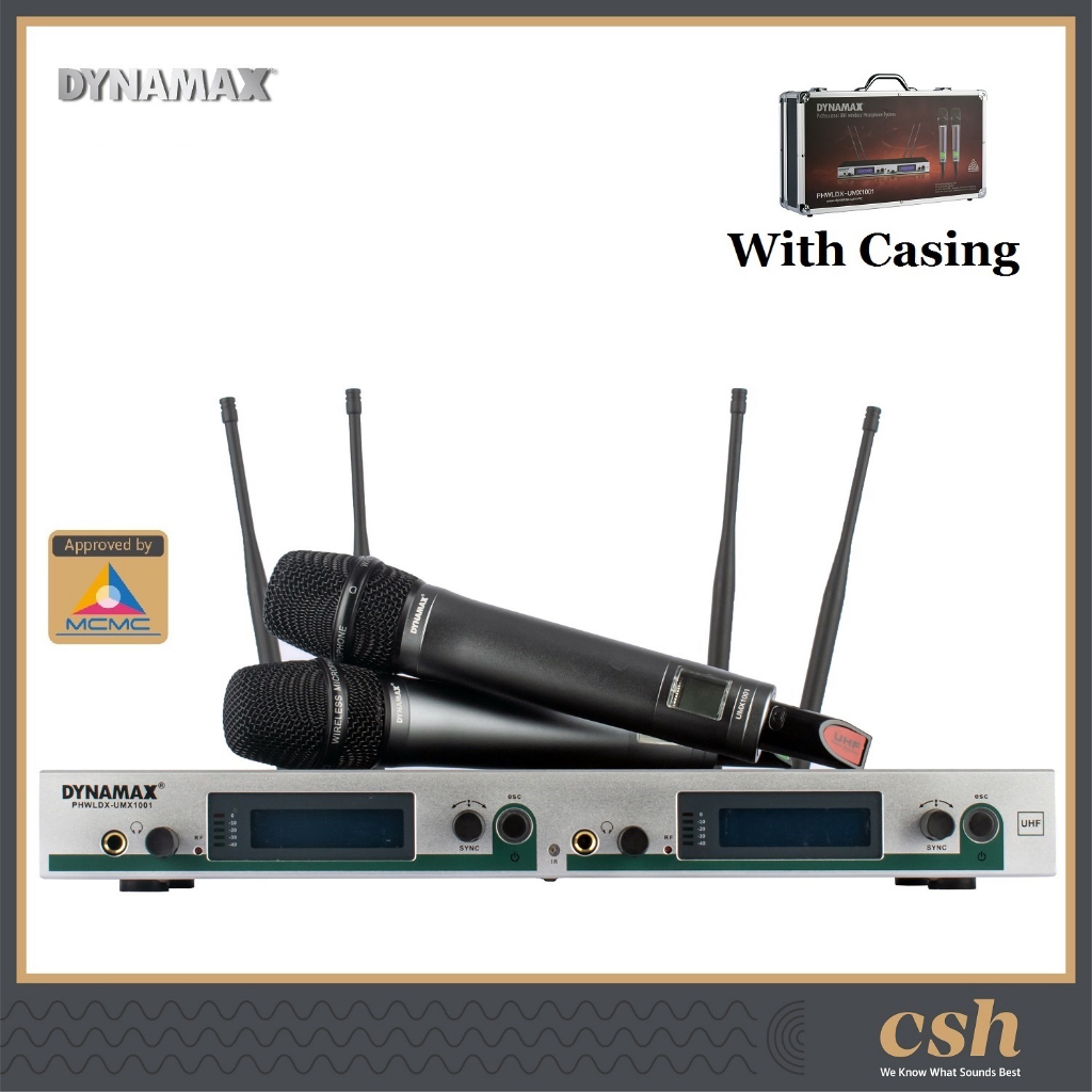 DYNAMAX UMX1001 Professional UHF Wireless Microphone for