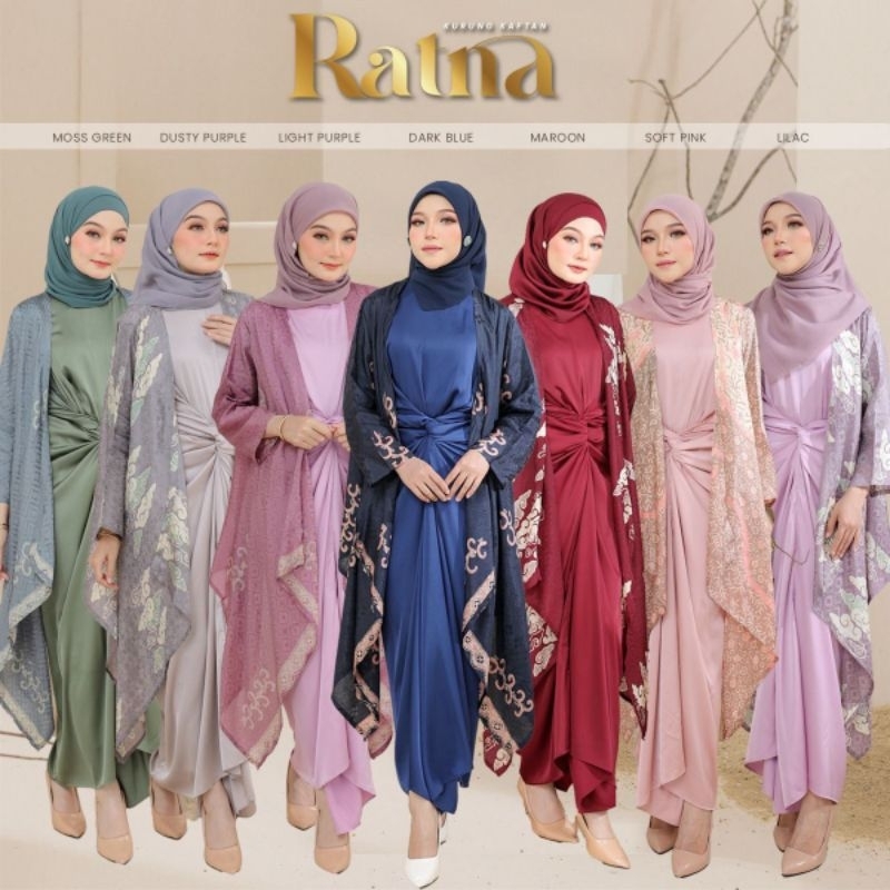 KURUNG KAFTAN RATNA BY TUNIK Dress Semi Instant Pario raya kenduri ...