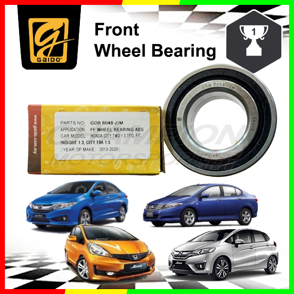 GAIDO Front Wheel Bearing Honda City GM2 TMO GM6 T9A Jazz TFO GE T5A GK