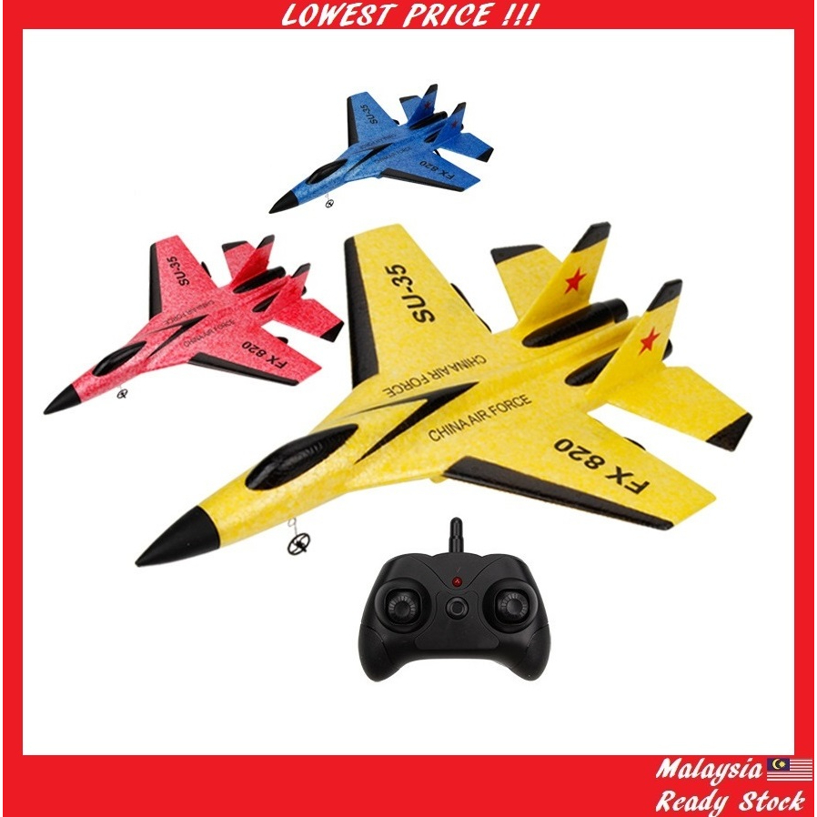 Remote Control Airplane Drone Aeroplan Aircraft Jet Toys 2.4g Kapal