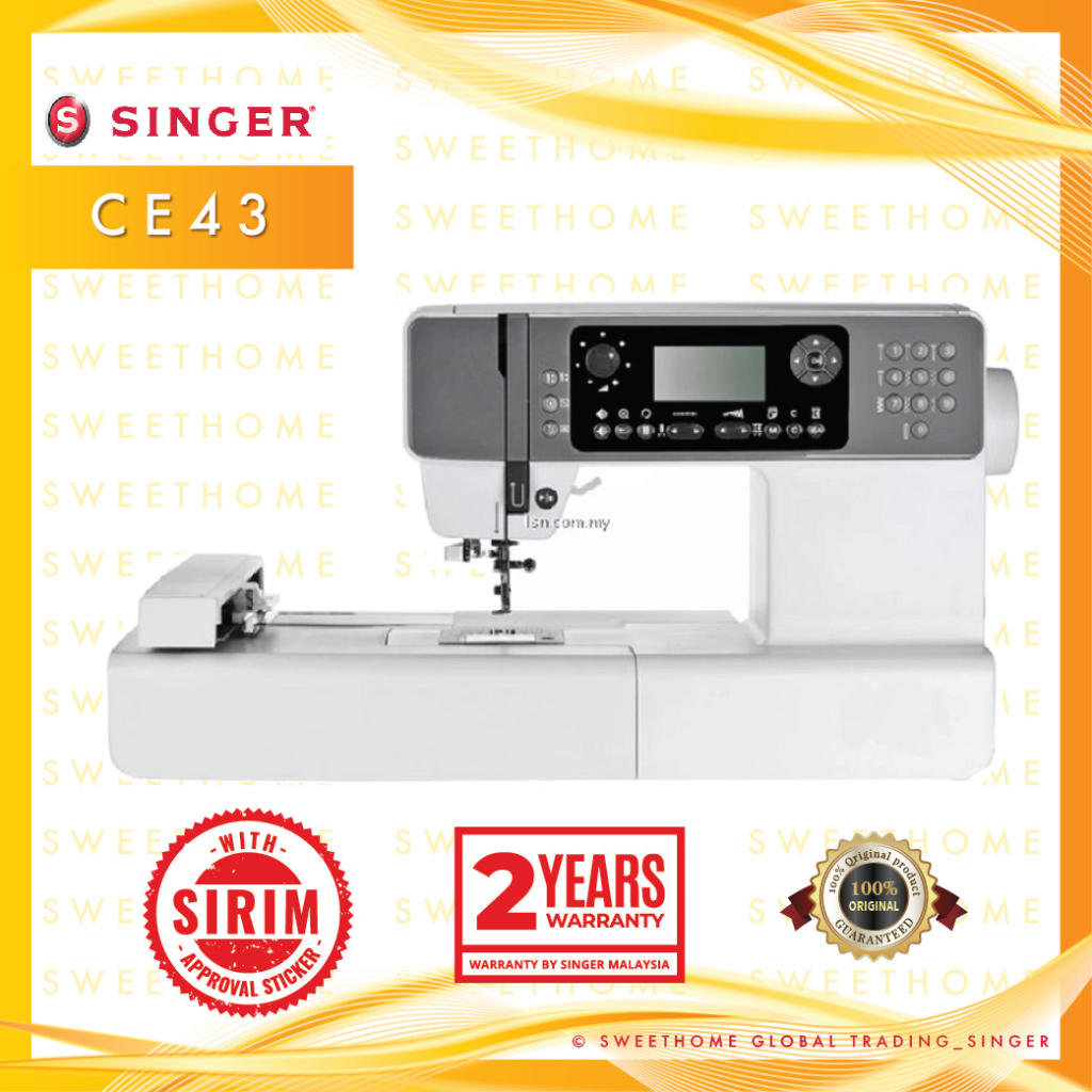 Singer CE-43 Sewing Machine (White) *Ready Stock & Bubble Wrap ...