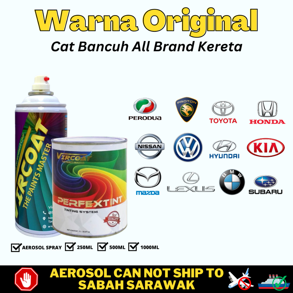 VIRCOAT Aikka Custom Mixed Paints 2K Paint/ Original Color Car Motor