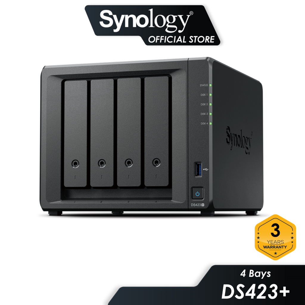 Synology DS423+ NAS DiskStation 4Bays NAS with DualCore Processor