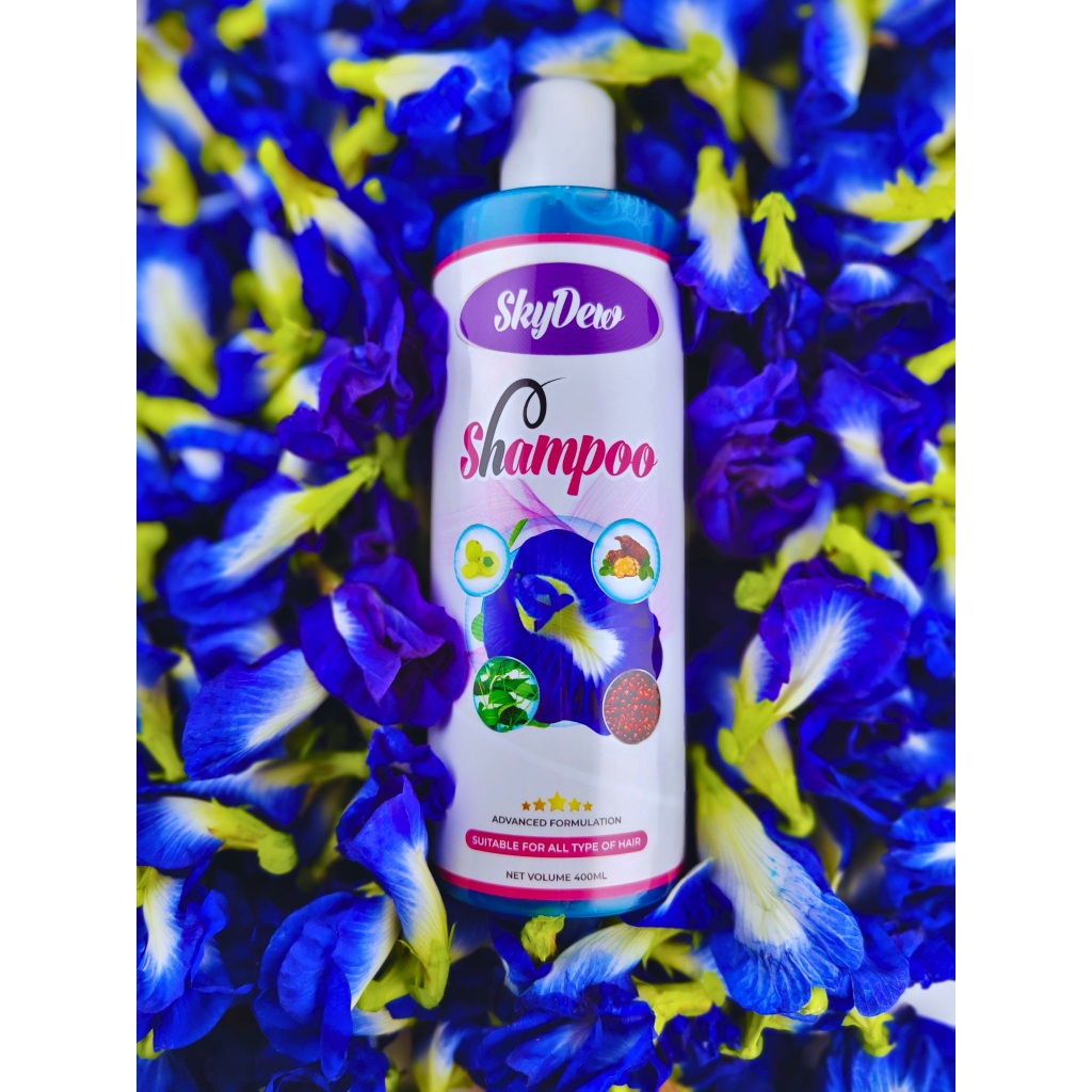 Shampoo Bunga Telang He Shou Wu Vitamin Protein Gray Hair Uban Shopee