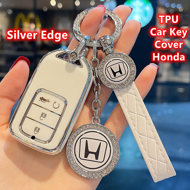 TPU Car Key Cover For Honda Civic CRV HRV BRV City Accord 2014 to 2020