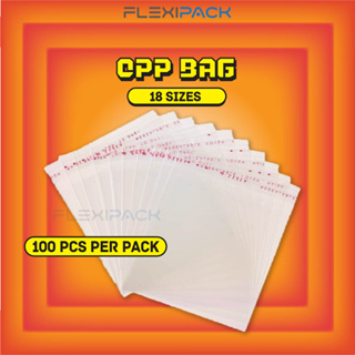 100PCS Transparent OPP Plastic Bag Self Adhesive Plastic Bag Plastik  Packaging Beg Buku Tudung Baju Kurung 不干胶自粘透明袋子