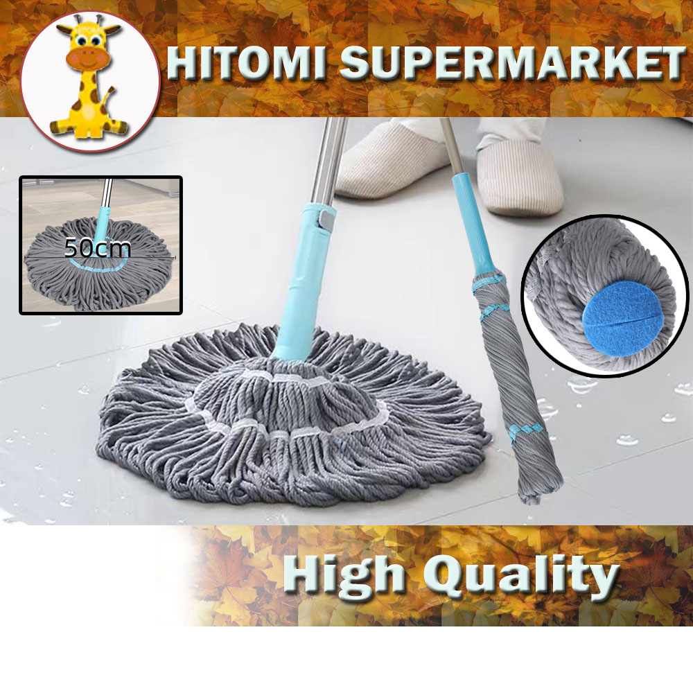 Hitomi Premium Grade Spin mop Twist mop Adjustable hand twist mop Mop