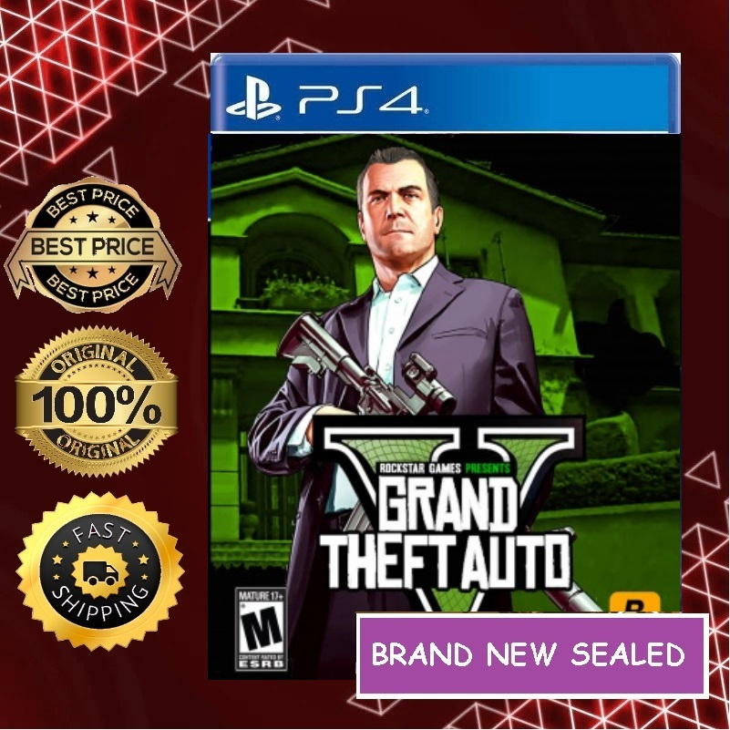 [NEW / Murah] BRAND NEW SEALED GTA Grand Theft Auto V CD Playstation