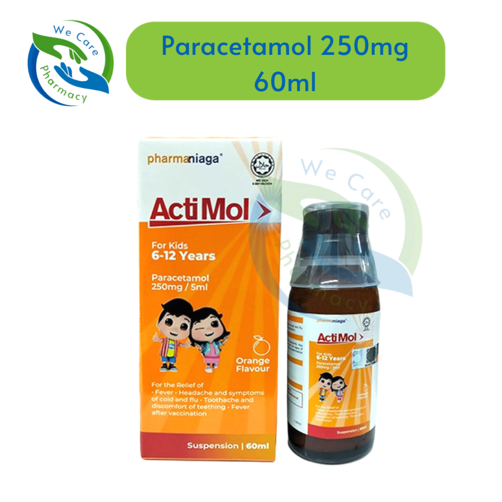 Actimol Paracetamol 250mg / Kids Paracetamol Suspension , Relief Kids ...