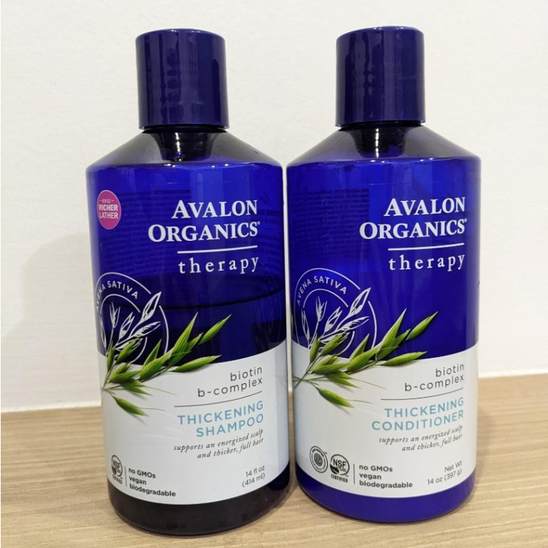 Avalon Organics, Thickening Shampoo /Conditioner, Biotin