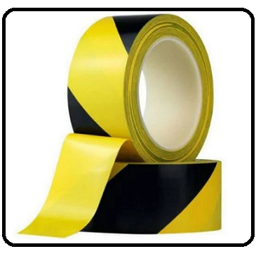 Black & Yellow Floor Tape 48mm x 30m Floor Safety Caution Warning Tape ...