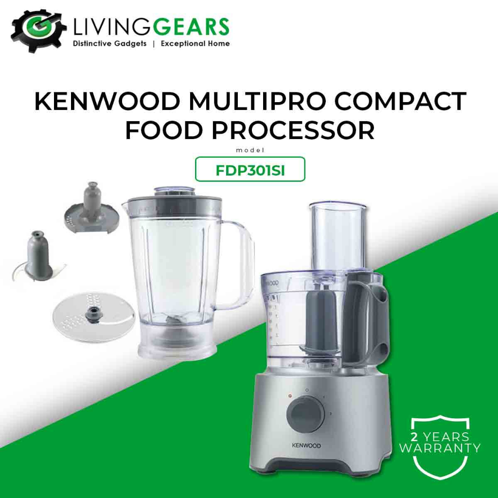 Kenwood Multipro Compact Food Processor (2.1L/800W) FDP301SI Shopee