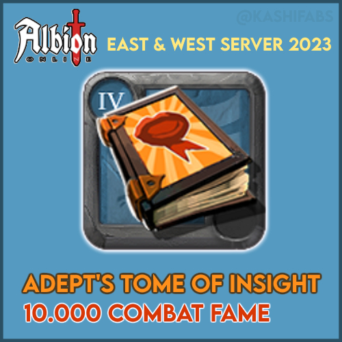 Albion Online Adept's Tome of Insight (T4) 10k Combat Fame 🔥 ⭐ Fast