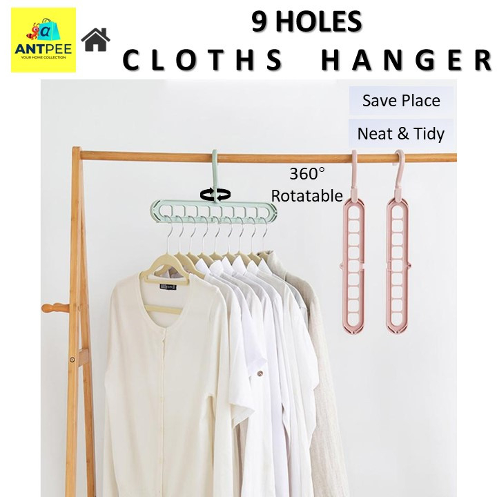 𝐀𝐍𝐓𝑃𝐸𝐸 𝐏𝐞𝐧𝐲𝐚𝐧𝐠𝐤𝐮𝐭 𝐁𝐚𝐣𝐮 𝐋𝐢𝐩𝐚𝐭 𝟗 𝐇𝐨𝐥𝐞𝐬 𝐂𝐥𝐨𝐭𝐡𝐬 𝐇𝐚𝐧𝐠𝐞𝐫 🐜 Foldable Clothes ...