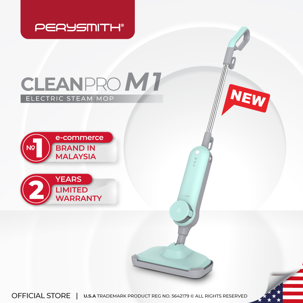 PerySmith Electric Steam Mop CleanPro Series M1 Shopee Malaysia