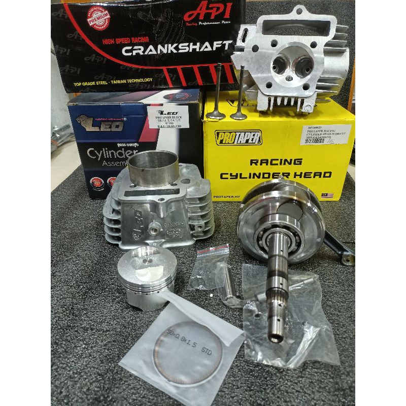 COMBO EX5/DREAM/W100 SPEC 58MM RACING BLOCK+HEAD 24/28MM+CRANKSHAFT JET