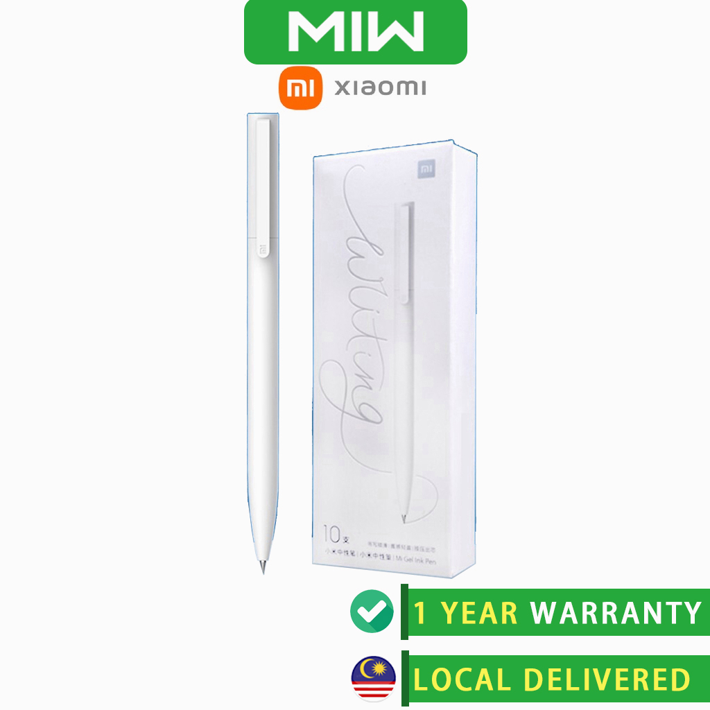 Xiaomi Mijia Mi Gel Ink Pen White Quick Dry Writing Pen (10 Pcs x 0.5mm