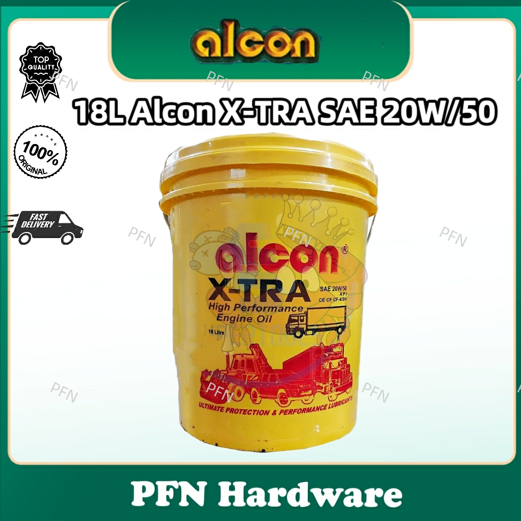 18L Alcon Motor Oil SAE 20W50 XTRA(Made In UAE)Gasoline Petrol Engine