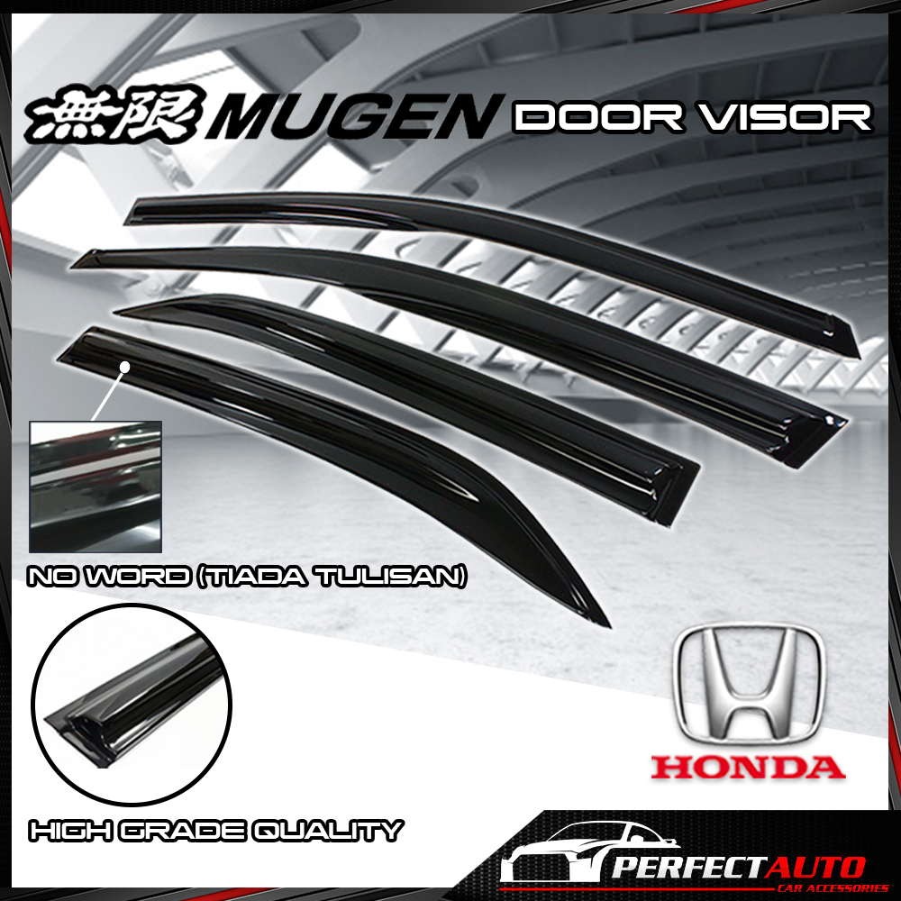 (4 PCS) Hight Quality Air Press Window Door Visor Mugen Wind Deflector All Honda Accord City