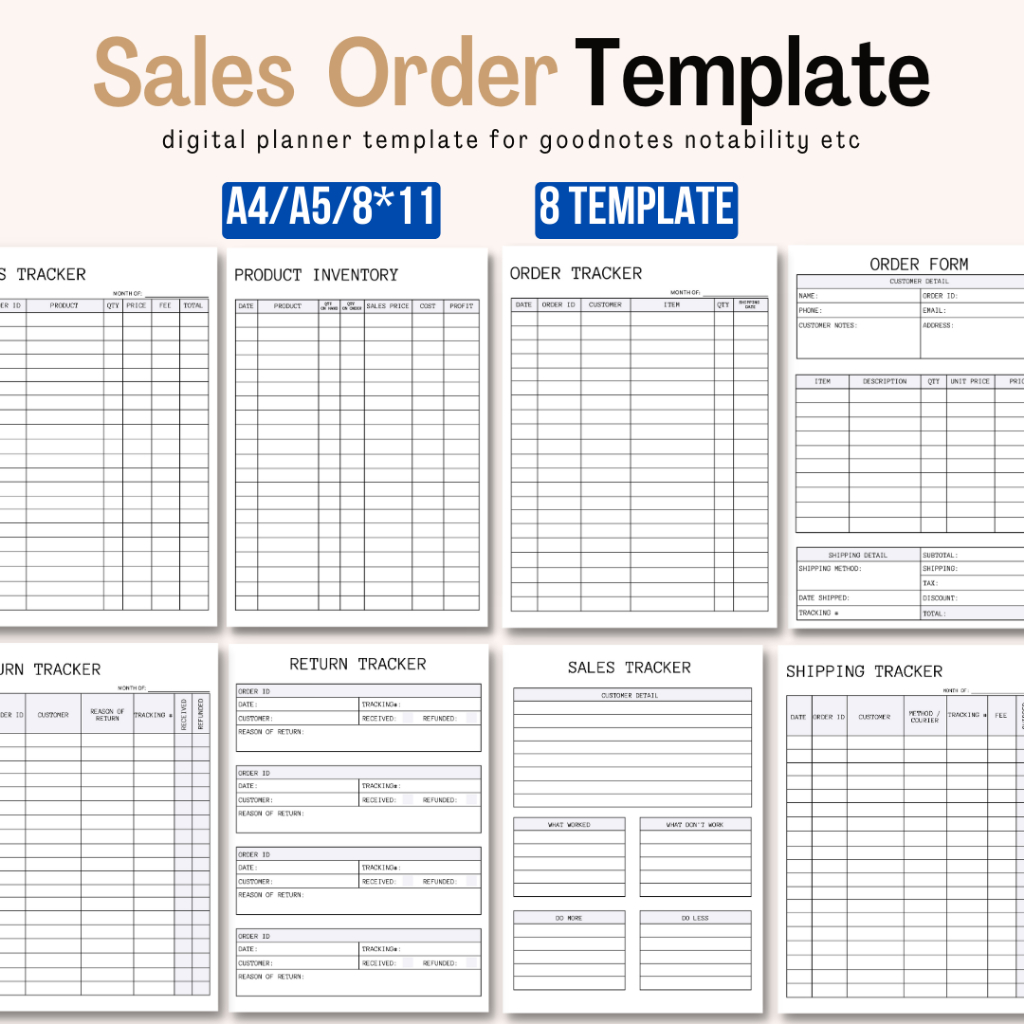 [Template] Sales Order Tracker Template Order Sales Return Product ...