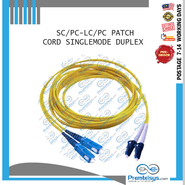 SC-LC Patch Cord Singlemode Duplex 3.0mm (5m-50m) | Shopee Malaysia