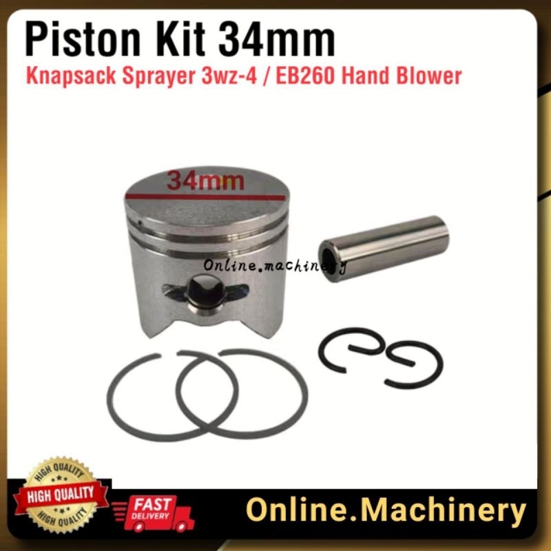 Piston Kit Hand Blower Kasei EB260 OGAWA OHB2600 3wz4 34MM Knapsack