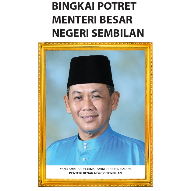 Bingkai Potret Menteri Besar And Ketua Menteri Poster Percuma Shopee