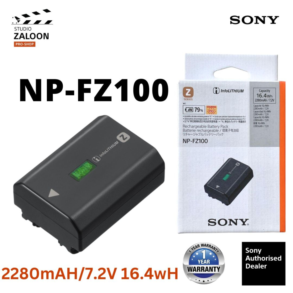 Sony Np Fz100 Rechargeable Lithium Ion Battery 2280mah Shopee Malaysia