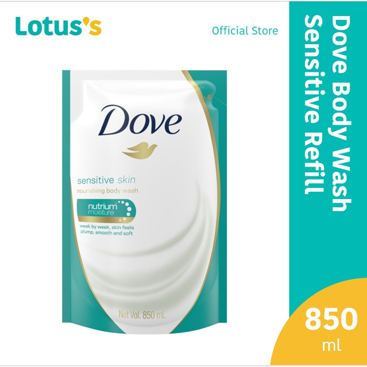 Dove Body Wash Sensitive Refill 850ml Shopee Malaysia