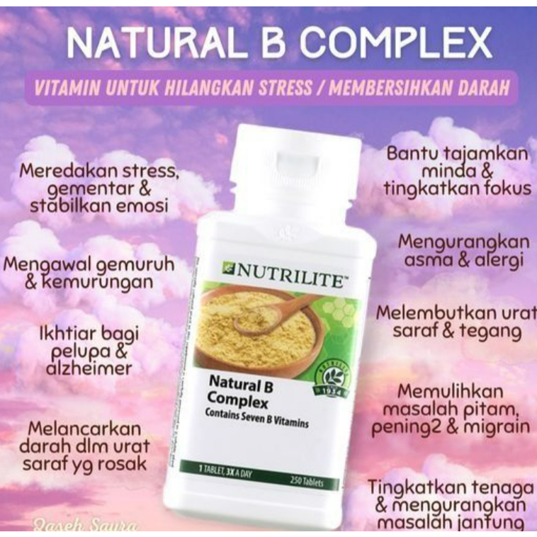 Nutrilite Natural B Complex 250 Tab Shopee Malaysia