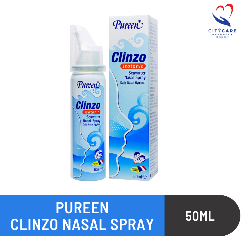 [Exp date : 10/2025] Pureen Clinzo Isotonic Seawater Nasal Spray 50ml ...
