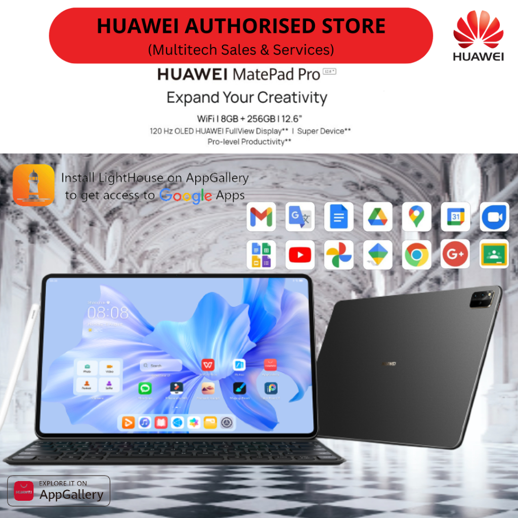 Huawei Matepad Pro 12.6 Inch 8GB + 256GB Wifi Version 120 Hz high