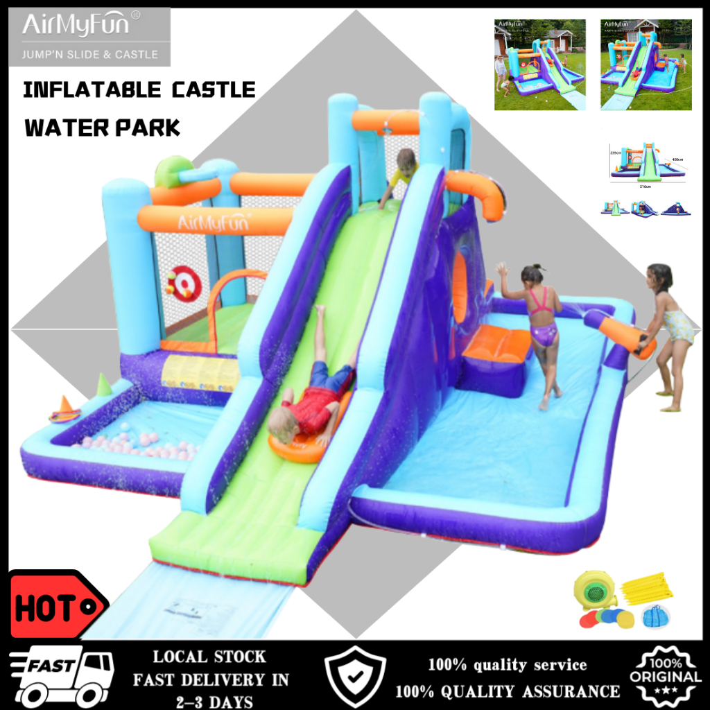 🔥READY STOCK🔥 Outdoor home amusement equipment Water-spring inflatable ...