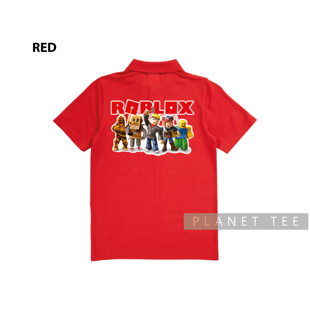 Premium Quality ROBLOX Polo Collar Kids Shirt Raya Baju Kolar Game Budak Shopee Malaysia