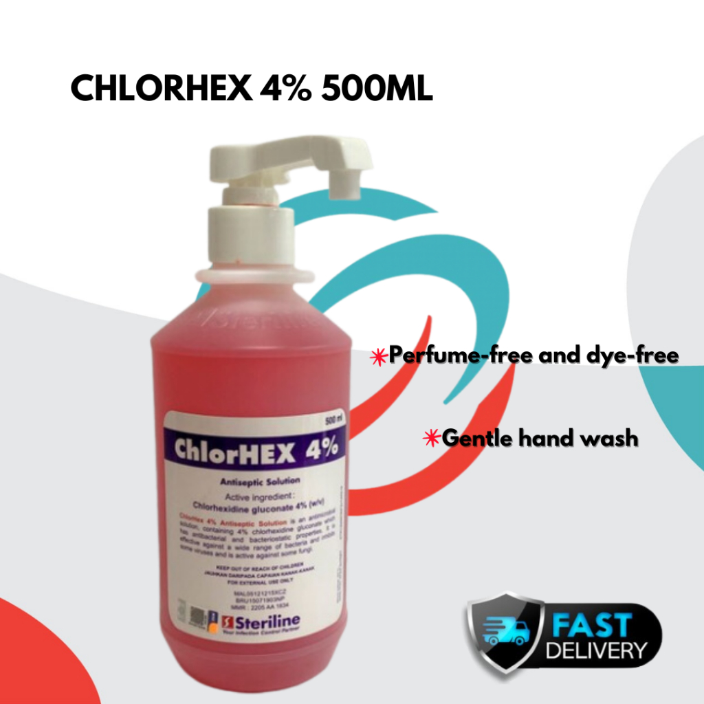 [READY STOCK] Chlorhex 4%, Antiseptic Chlorhexidine Solution Hand Wash ...