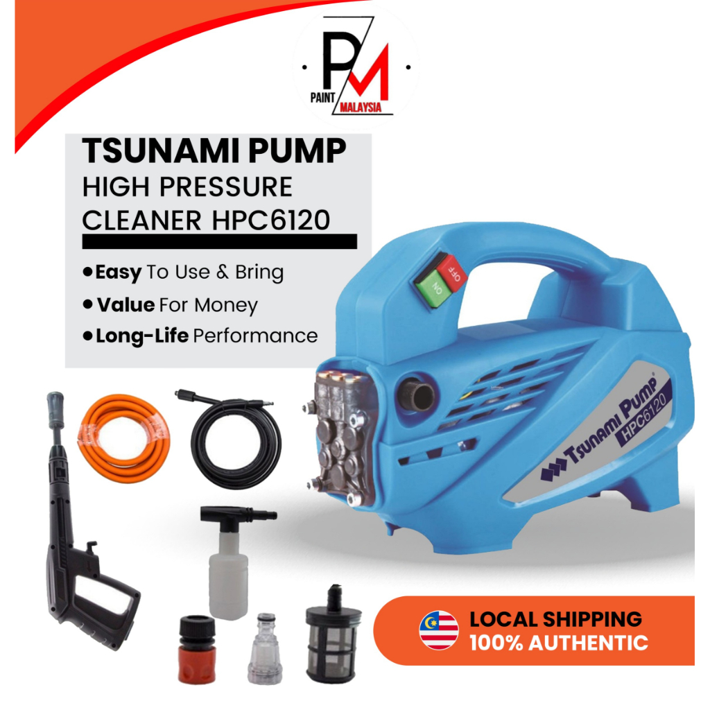 TSUNAMI Pump HPC6120 Induction Motor High Pressure Cleaner Water Pump