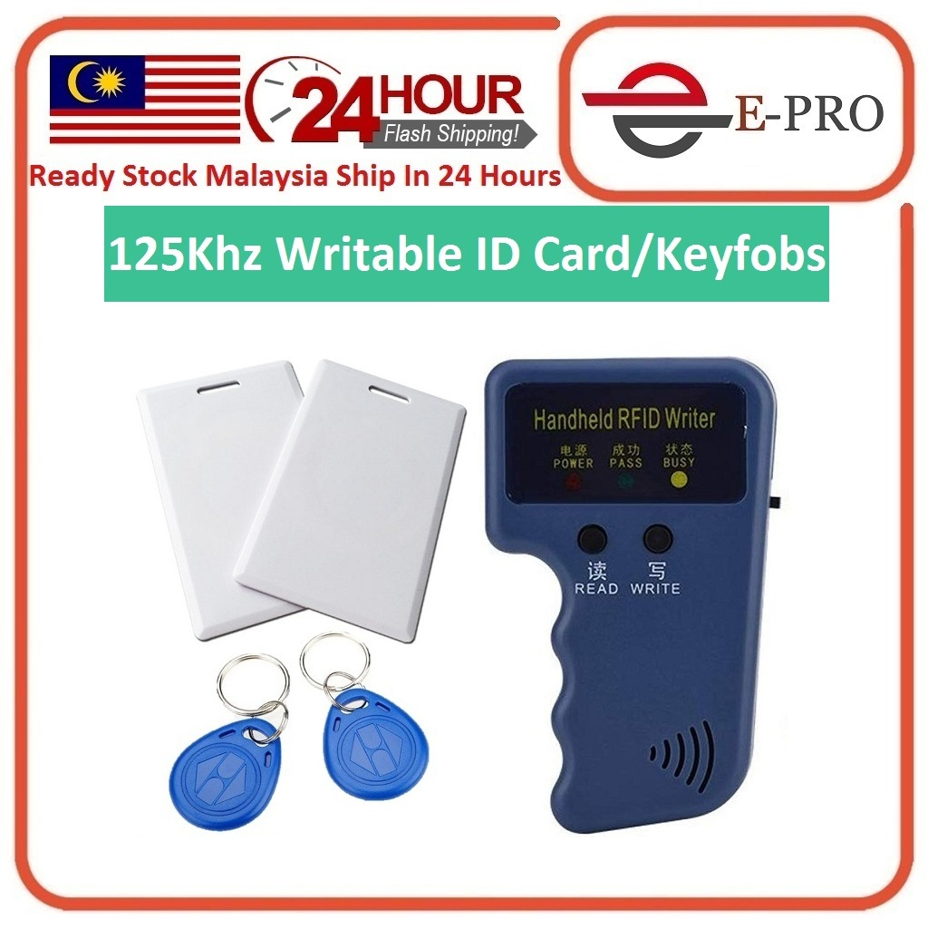 125KHz RFID Card ID Reader/Writer/Copier Cloner ID 125KHz Handheld ...