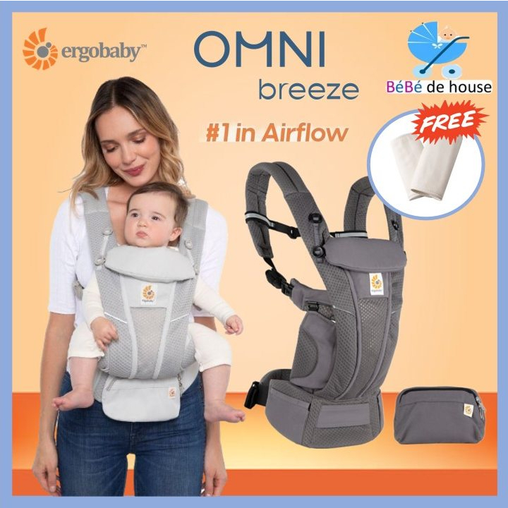 (Original) Ergobaby Omni Breeze Ergonomic 4 in 1 Baby Carrier Shopee