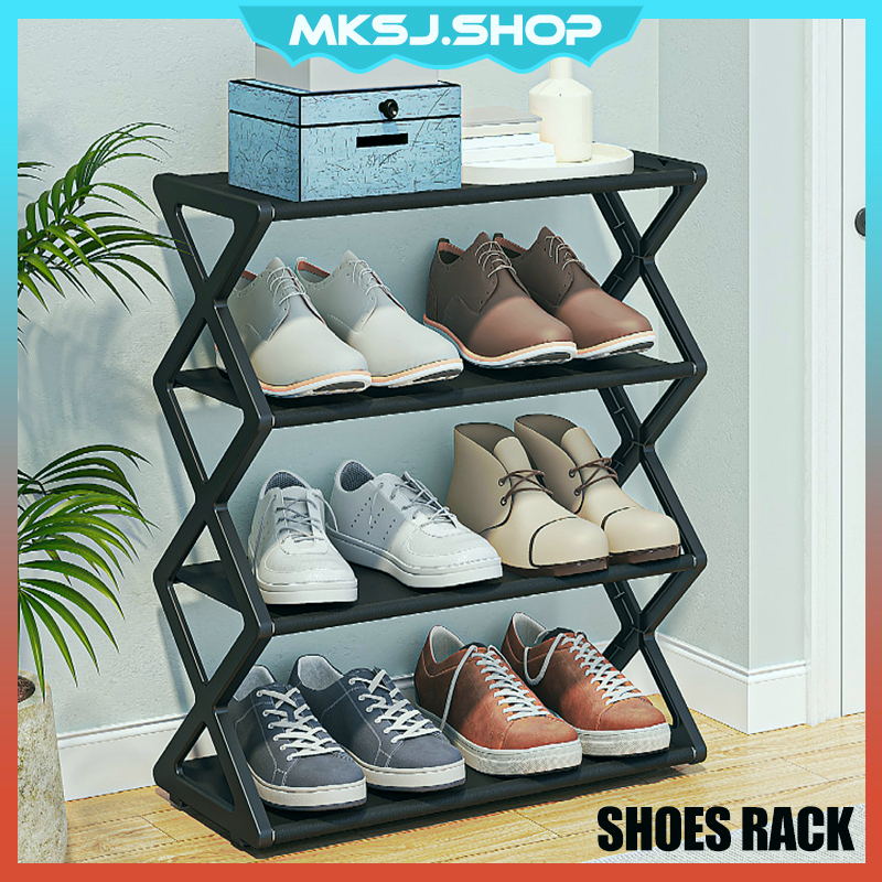 4 Tiers Shoes Rack Rak Kasut Murah Shoe Shelf Indoor Outdoor Shoes ...