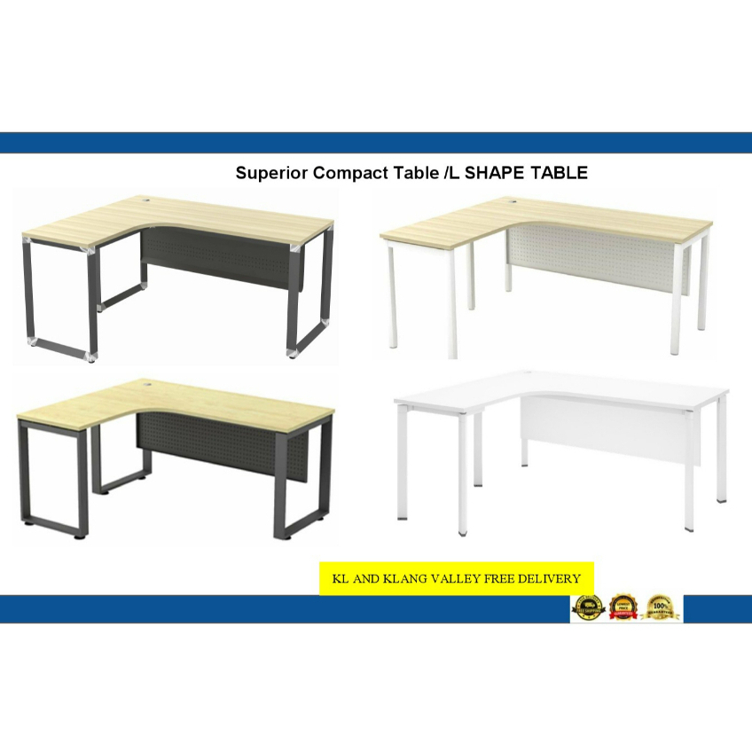 L SHAPE TABLE /SUPERIOR COMPACT TABLE(FREE DELIVERY KLANG VELLY