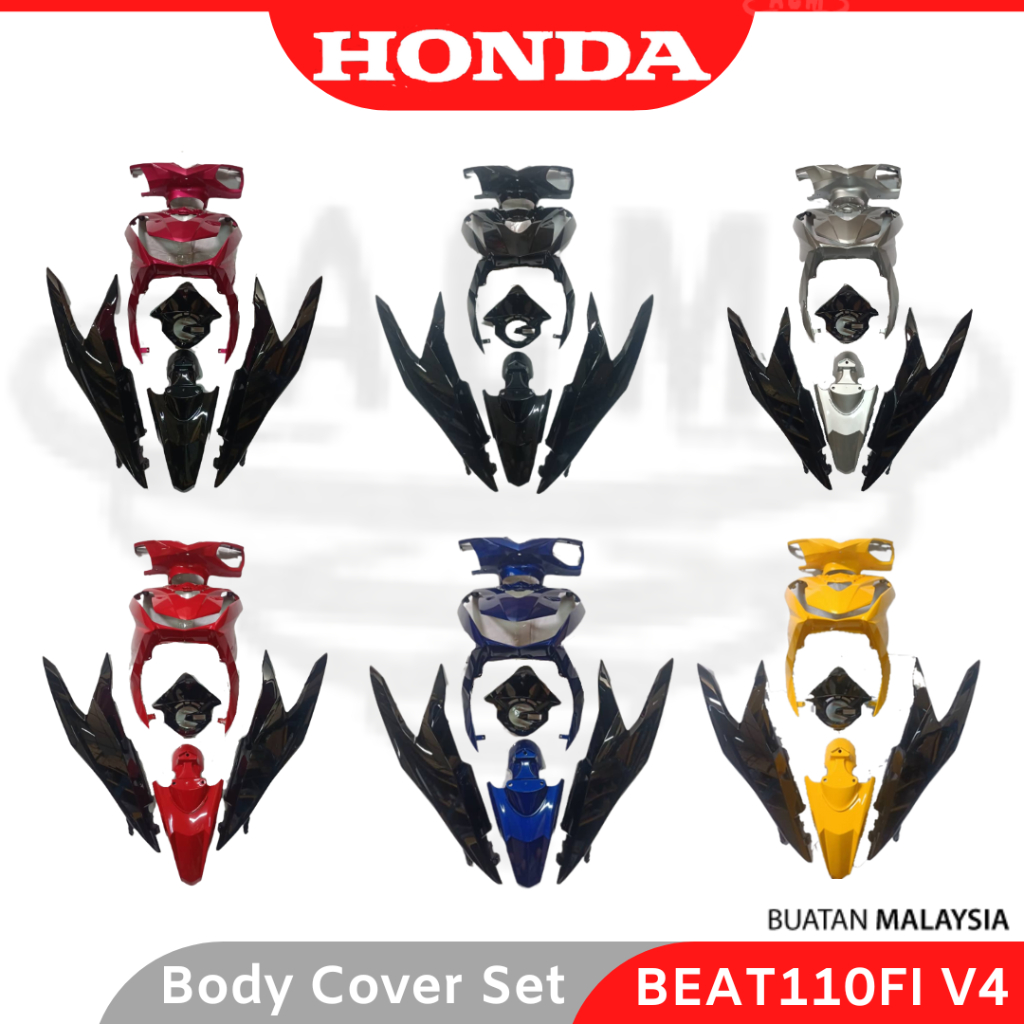 HONDA 100 Original BSH Beat110FI V4 Full Body Cover Set Coverset Color